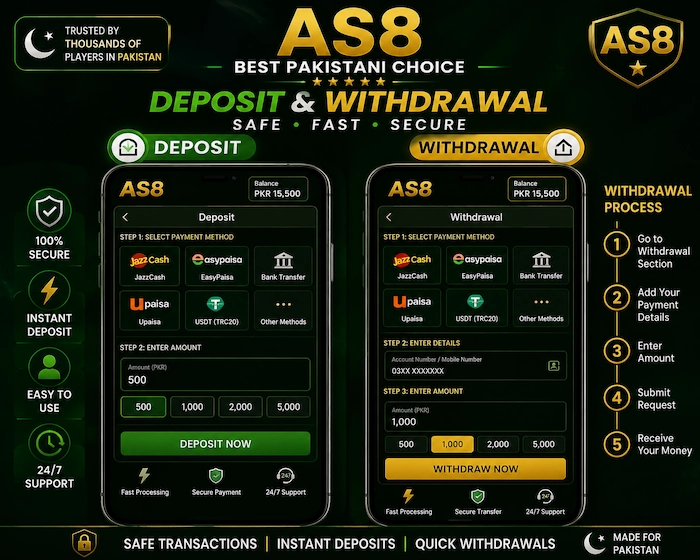 Deposit and withdrwal