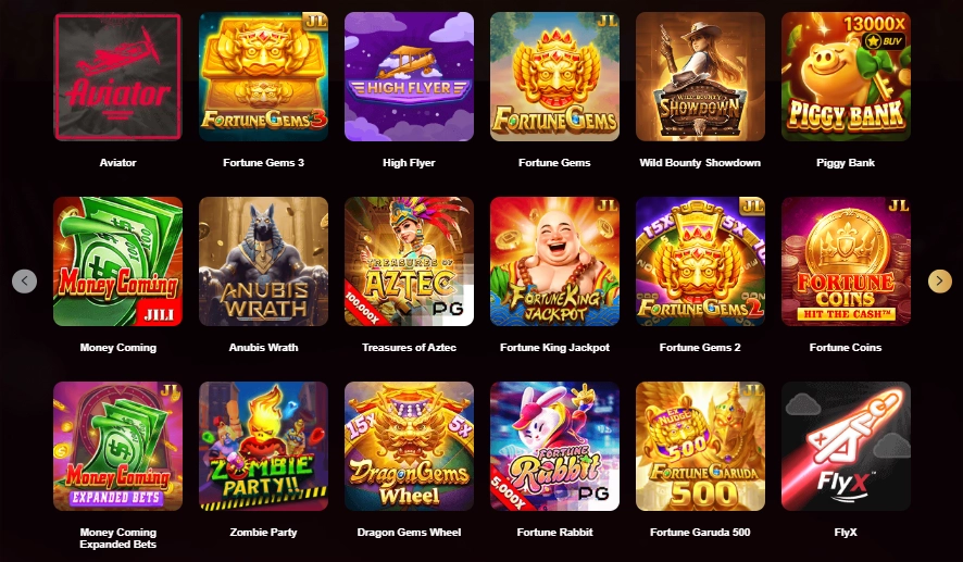 Popular Games in AS8